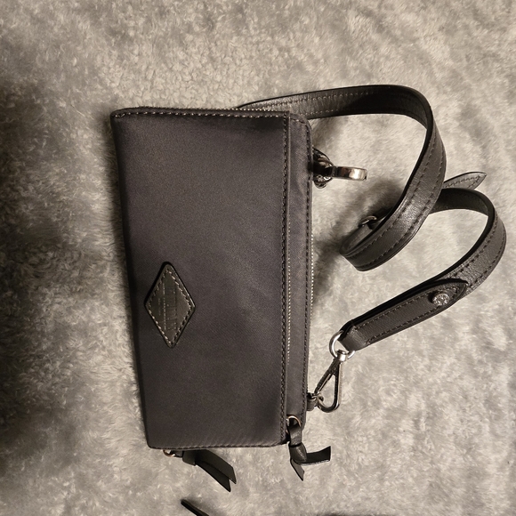 MZ WALLACE GREY Women's Bag WITH BOTH STRAPS AND MATCHING WALLET WITH STRAP - Picture 3 of 7